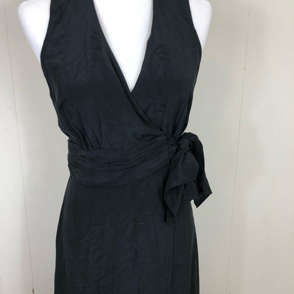 Cassis Silk Maxi Wrap Dress Sz 0 - Picture 4 of 13